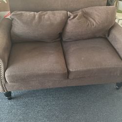 2 Person Brown Sofa