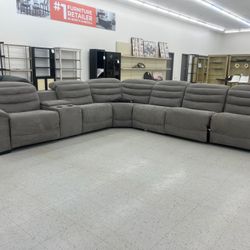 Power Reclining Sectional In Stock For Immediate Delivery 