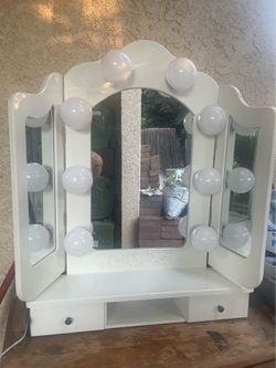 Vanity top (for a vanity, desk, or table)