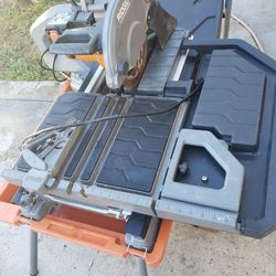 RIDGID TILE SAW DISCO 10 BUENAS CONDICIONES 