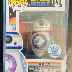 Star Wars — BB-8 Pride Diamond Collection #640 (Funko Shop Exclusive)