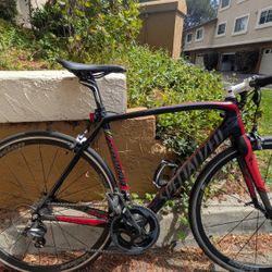 Specialized Tarmac Carbon Road Bike - Ultegra 11-Speed & Upgrades Medium/Large Size (54)