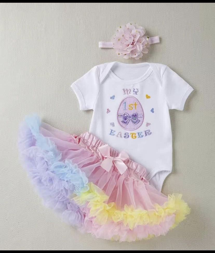 Brand New Size 3-6 Mos Easter Tutu Set