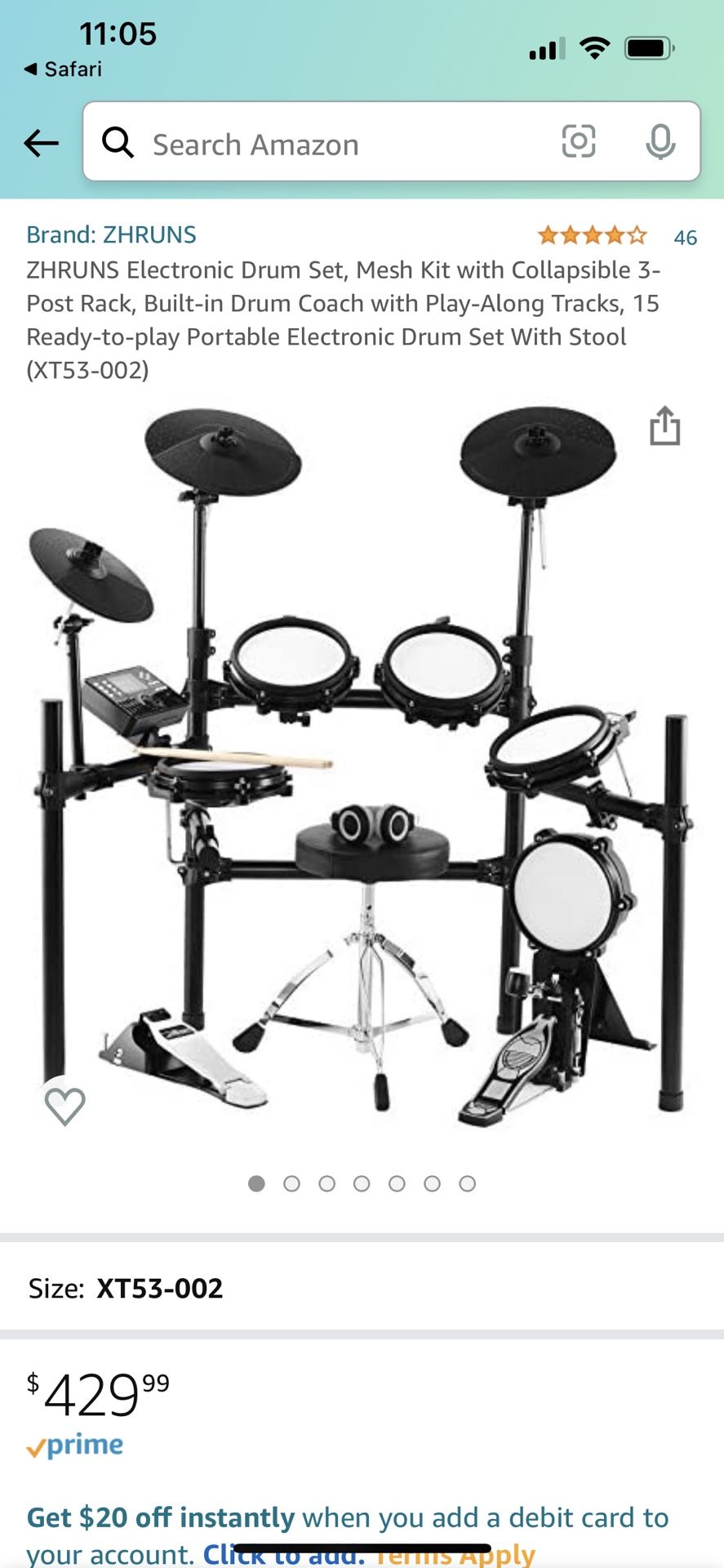 Zhruns electronic 2024 drum kit