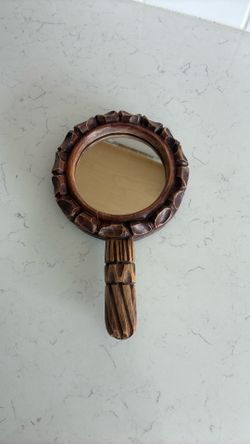 Cute hand carved mirror