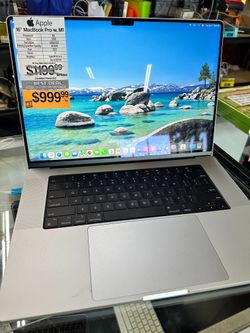 FRESH DEALS STARTING TODAY!!! 16" MacBook Pro Retina M1 Pro 10-Core CPU, 16-Core GPU, 32GB Ram, 512GB SSD 2021