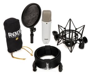 Rode NT1 Signature Series Condenser Microphone with SM6 Shockmount and Pop Filter