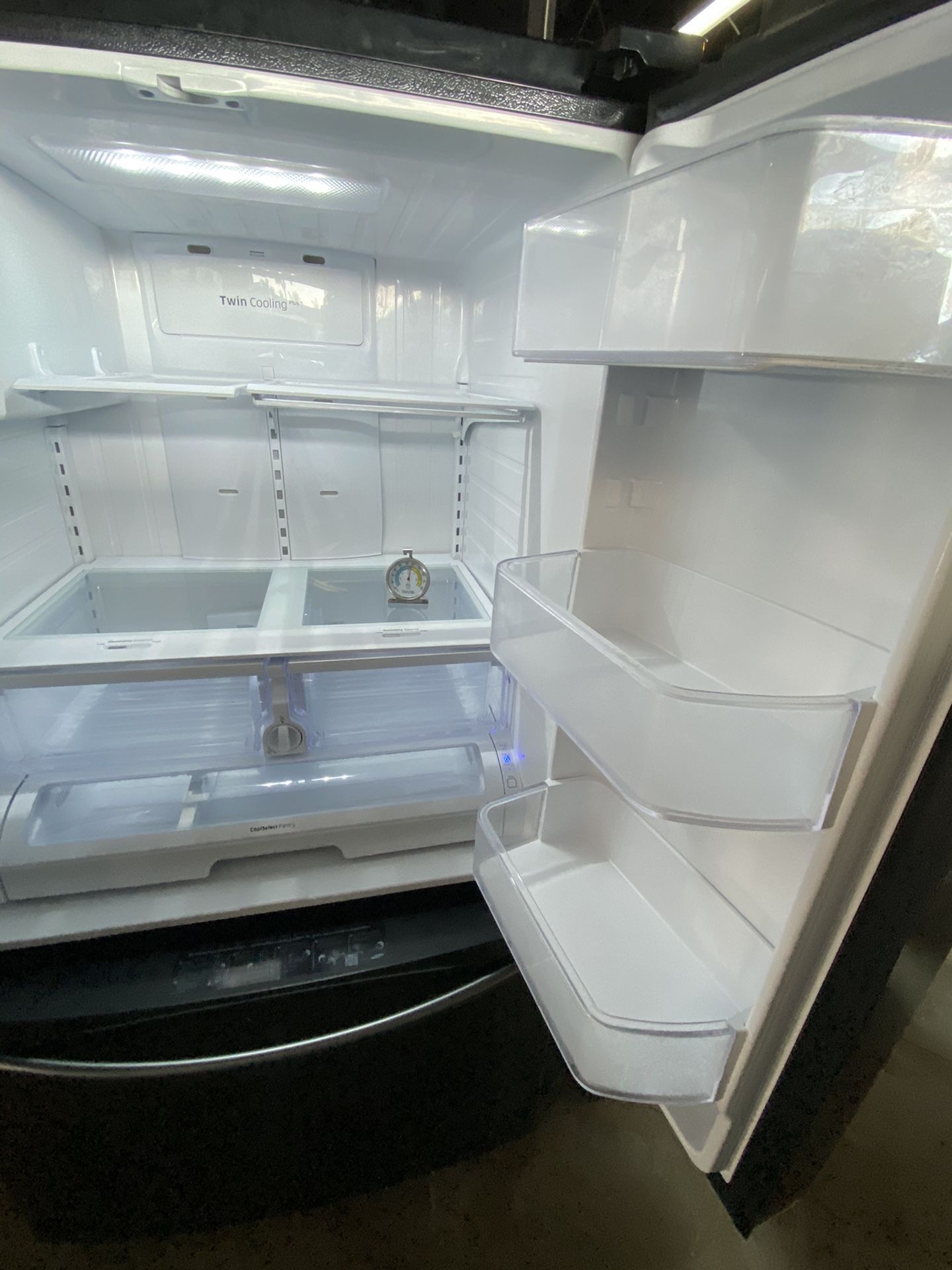 Samsung stainless steel refrigerator 36” wide working perfect and 45 days warranty. Delivery service available