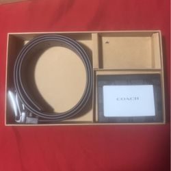 coach belt and wallet