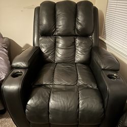 Leather Large Lazy Boy Chair 