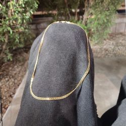 14kt Gold Plated Sterling 9.25 Italian Silver Chain