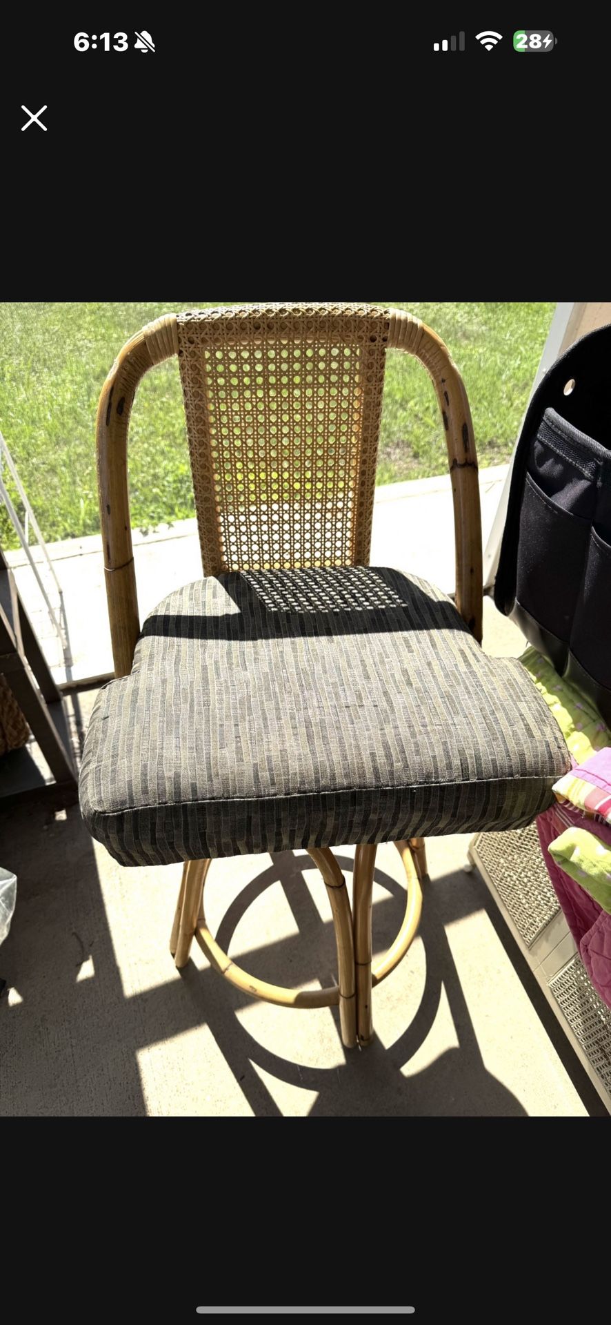 Mcm Bamboo Stool