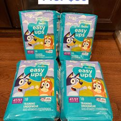 Pampers easy ups (Bluey)4T/5T 4 for $30