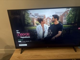 LG 43in TV with Oak TV Stand - Works Great