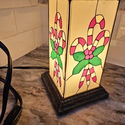 Tiffany Style Candy Cane Lamp  