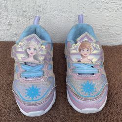 Ana & Elsa Shimmer Light Up Sneakers  Shoes 7