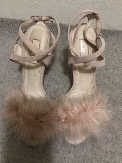 Top shop Fluffy pink heels! $45