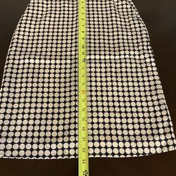 Banana Republic 100% Silk Polka Dot Skirt Size Zero 