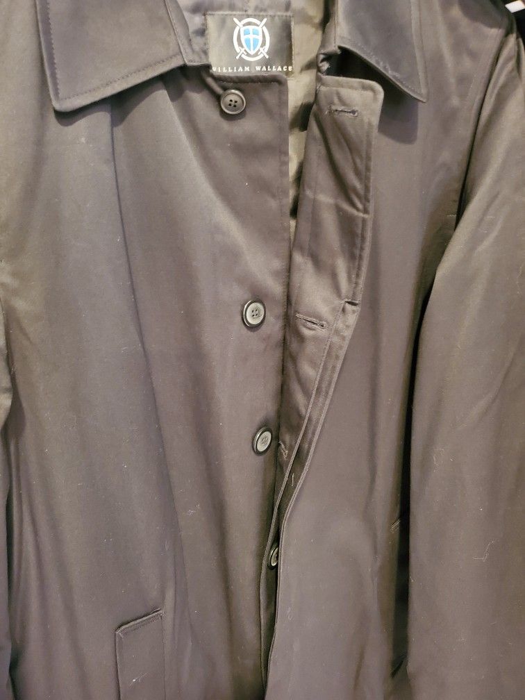 WILLIAM WALLACE Men's Trenchcoat (40 Long) - NEW