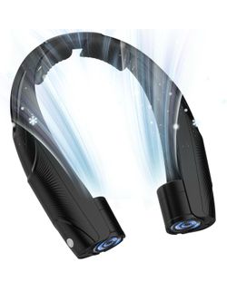 Neck Fan, 6000mAh USB Rechargeable Hands Free Personal Fan, 6 Speeds Adjustable Portable Neck Fans, Faster Cooling Wearable Fan, Ultra Quiet for Outdo