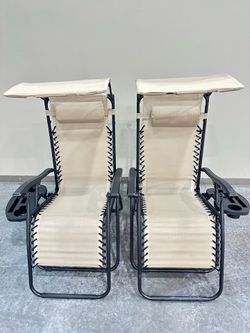 Zero Gravity Reclining Lounge Chairs Set of 2