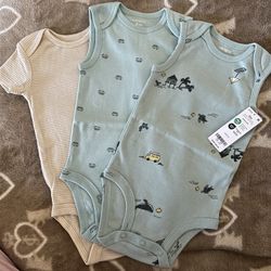Carters Onesies Blue 