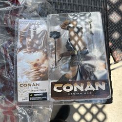 Vintage Conan series one action figure from 2004 sealed