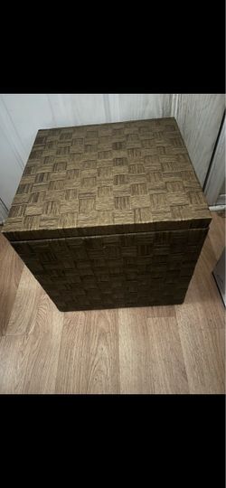 Woven Storage Box with Lid