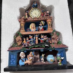 Vintage Disney Magic Moments in Time PINOCCHIO Musical Clock
