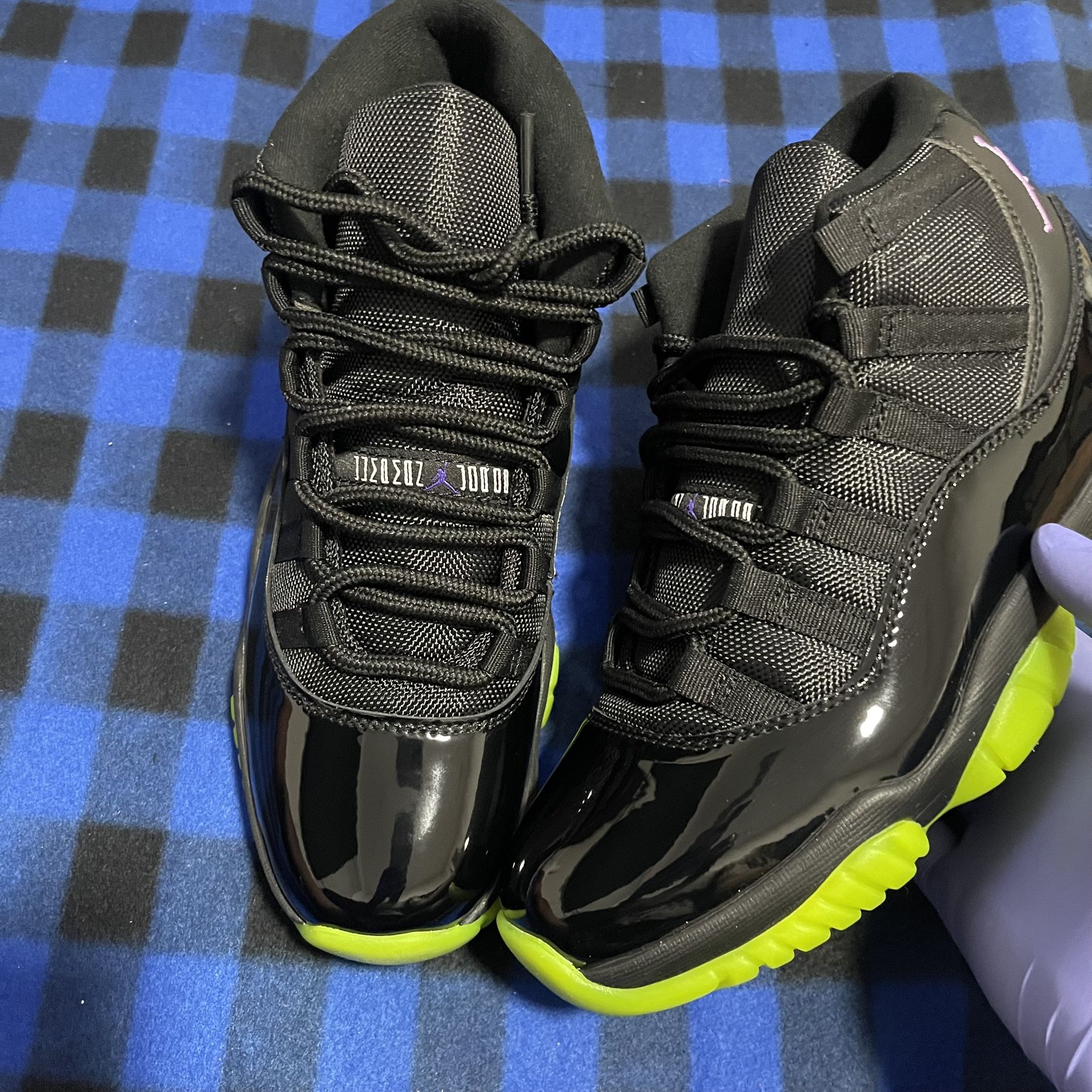 Jordan 11 Black and Green