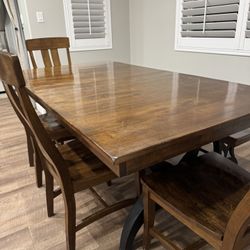 6-Piece Solid Birch Dining Set