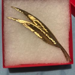 Authentic Christian Dior  Gold Plated Brooch