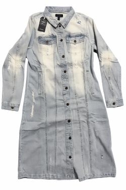 Love Tree Long Denim Jean Jacket