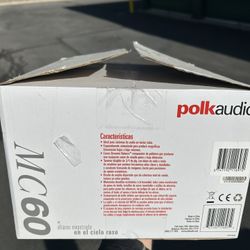 2 Polk Audio MC 60 Speakers
