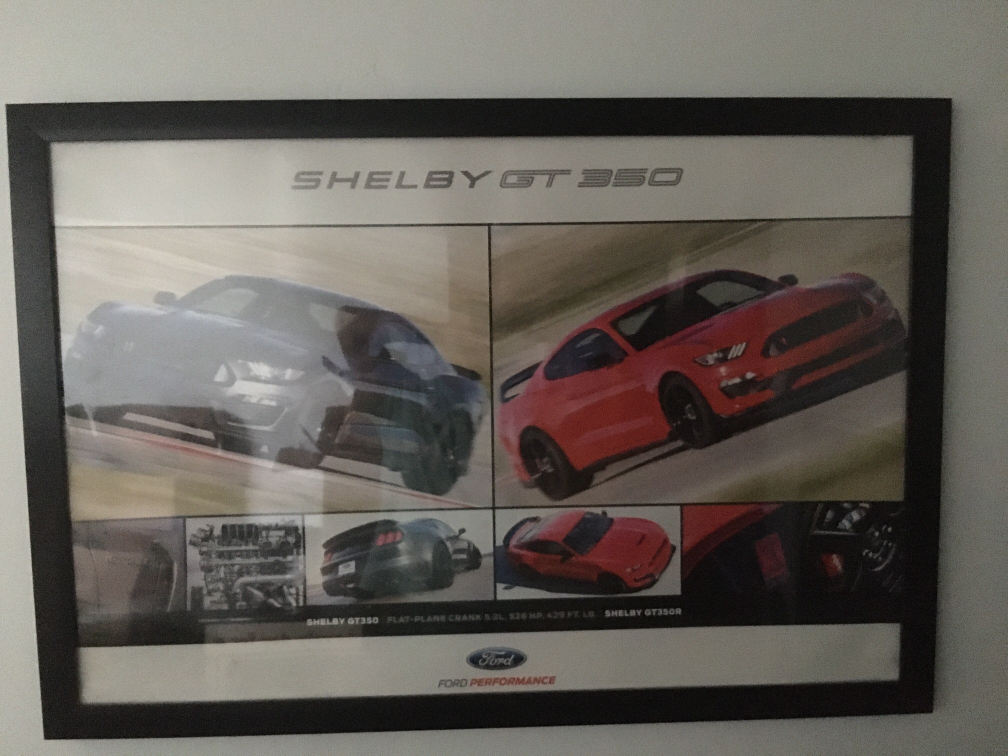 Shelby GT350 Ford Mustang Framed Poster