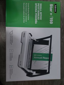 Fellowes Star+ 150 Comb Binding Machine (50065) – New/Unused in Original Packaging