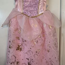 Disney Aurora Pink Princess Ball Gown Dress Kids 11/12