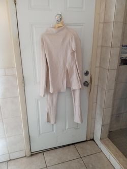 New With Tags women's 2 Piece Beige Set