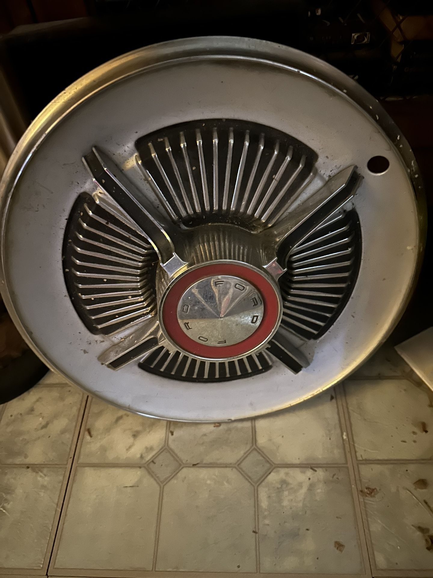Vintage Hubcap Ford