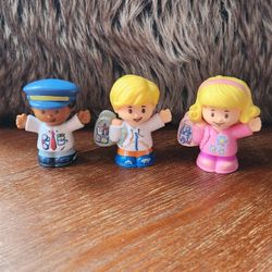 Little People Travel Together.  Comes with all 3.  Comes with Pilot, traveling boy, traveling girl.  Excellent Condition!  From a clean and smoke-free