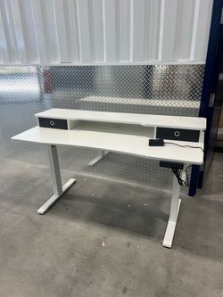 55 inch standing desks with monitor stand and drawers Phoenix Delivery