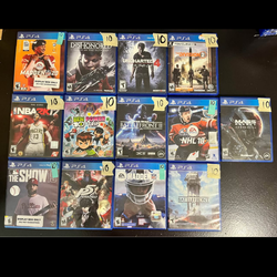 Games ps4 10 each