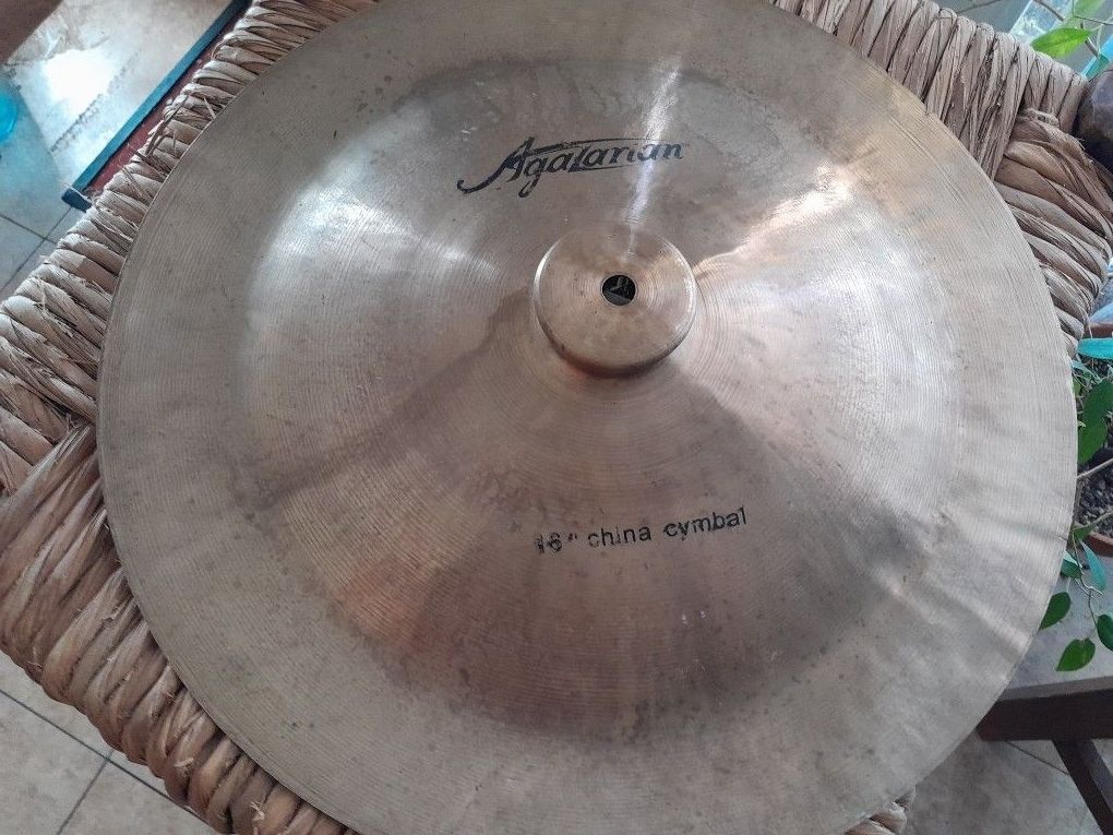 Agrarian China Crash Cymbals Drums Instruments Percussion Music Entertainment 