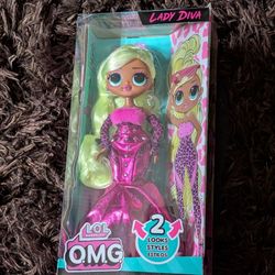 LOL Surprise OMG Lady Diva Fashion Doll with Multiple Surprises and Styles