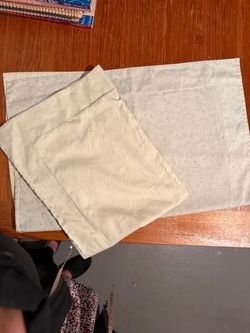 Set Of 2 Standard Pillowcase European Sham 31”x24” (26”x19”) Gray 100% Cotton
