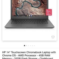 HP Chromebook 14 Inch Touchscreen 