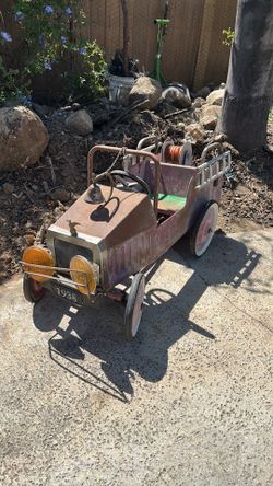 Antique children’s fire truck