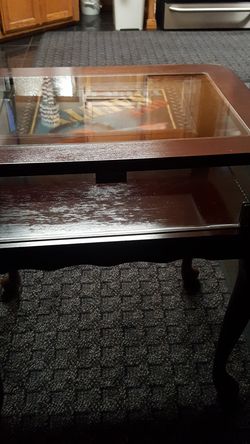 Two very nice end table cherry wood