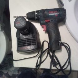 Bosch Drill With 2 Batteries And Charger $45
