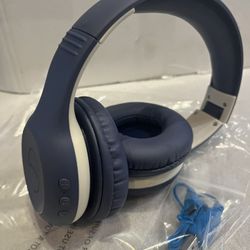 MPOW CH6 Plus kids Bluetooth headphones-Navy  